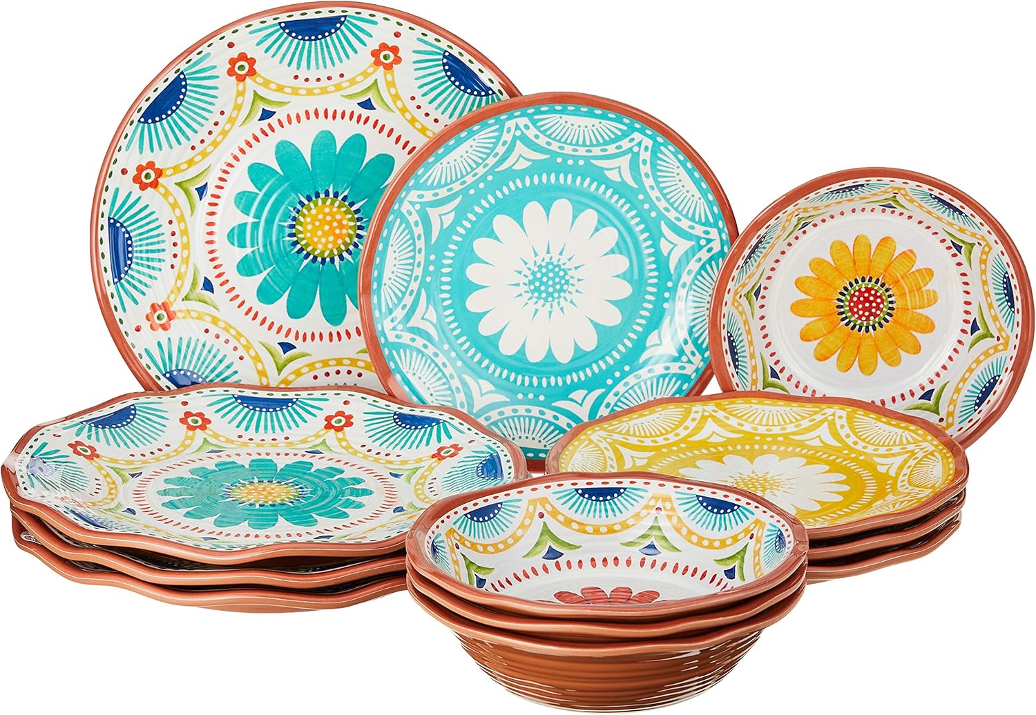 Certified International Vera Cruz Melamine 12 pc Dinnerware Set