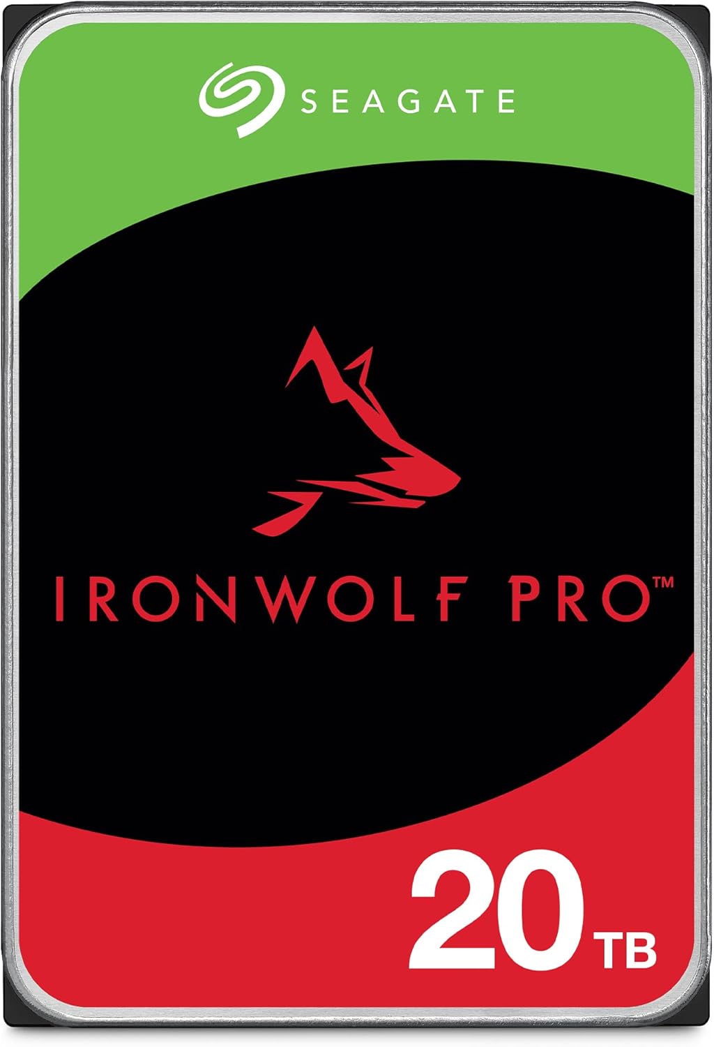 Seagate IronWolf Pro 20TB NAS Internal Hard Drive HDD – CMR 3.5 Inch SATA 6Gb/s 7200 RPM 256MB Cache for RAID Network Attached Storage, Rescue Services (ST20000NE000)