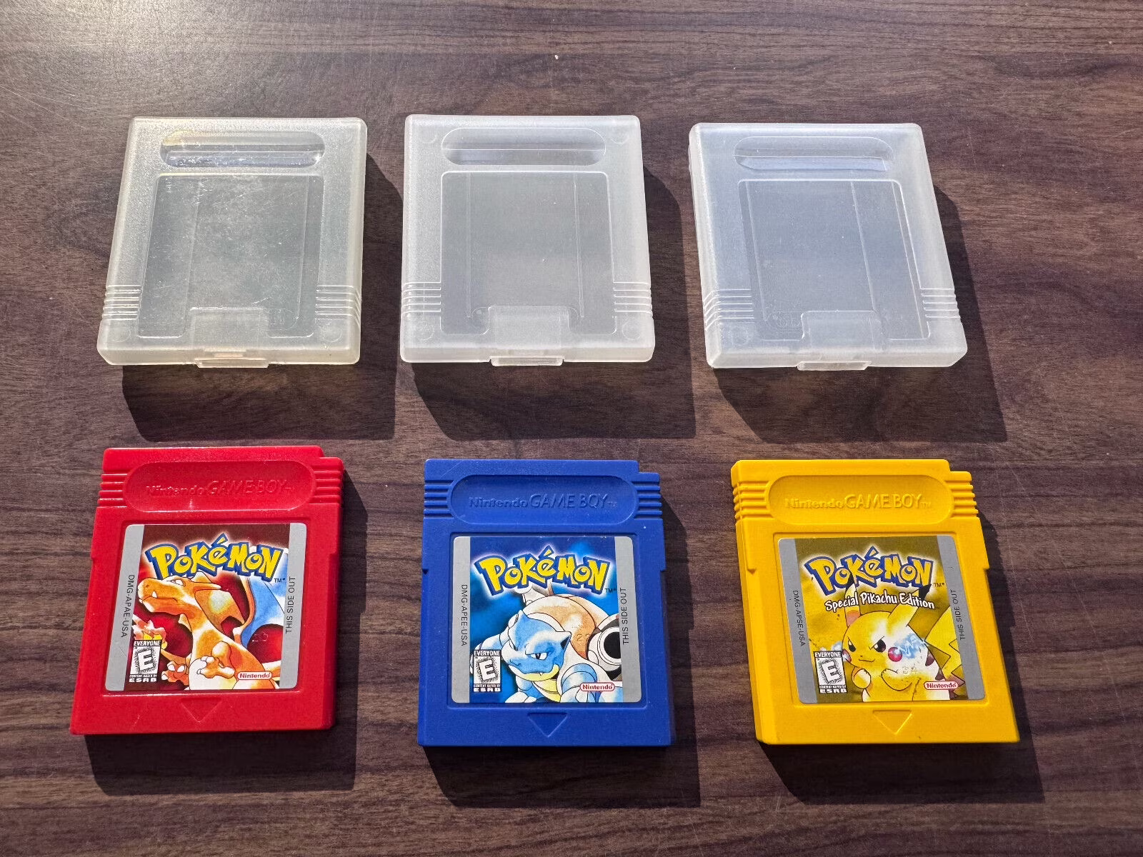 Pokemon Red + Yellow + Blue (Nintendo GameBoy) - with New Batteries - Authentic