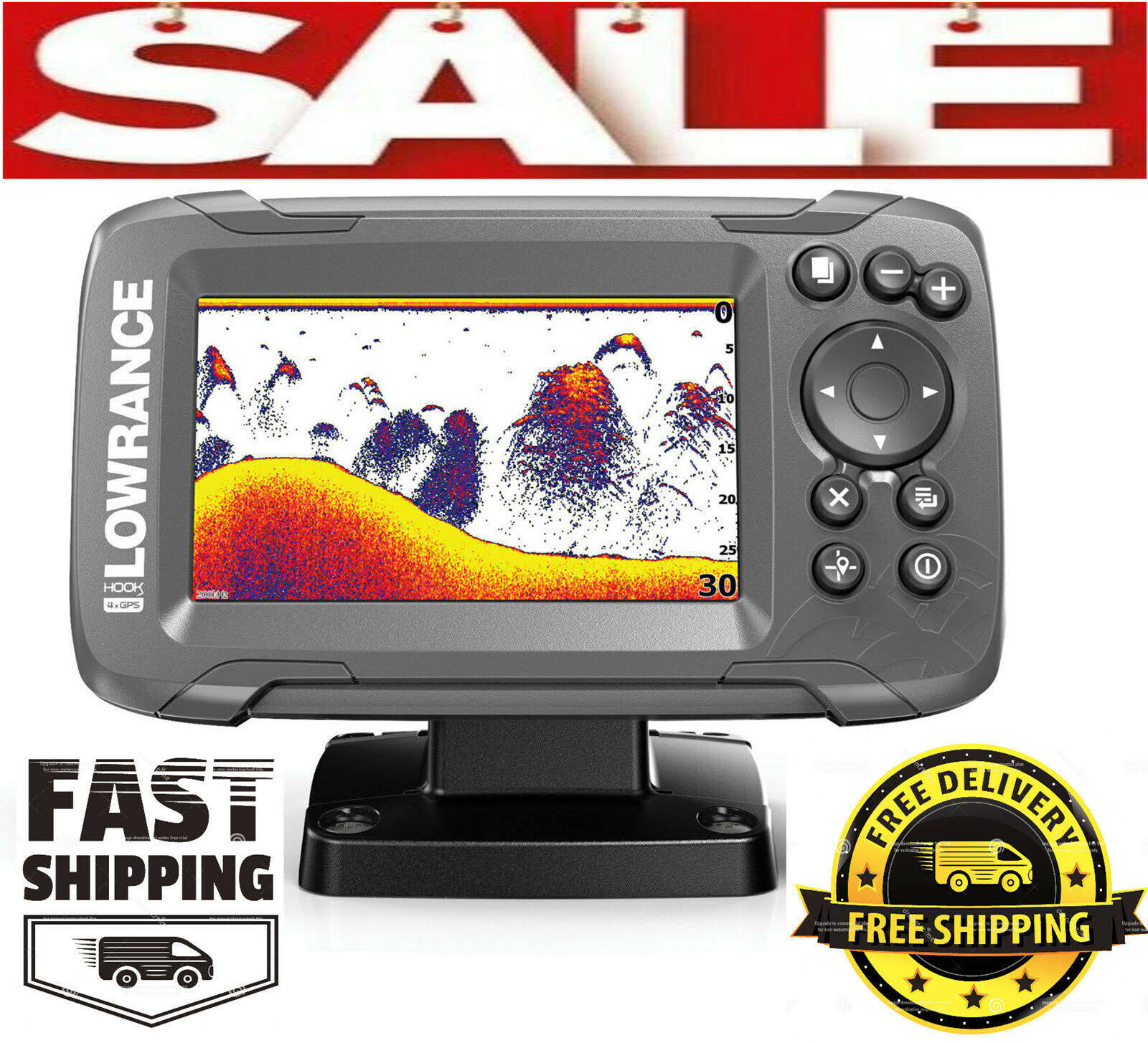 Lowrance Hook2 4X - 4-Inch Fish Finder