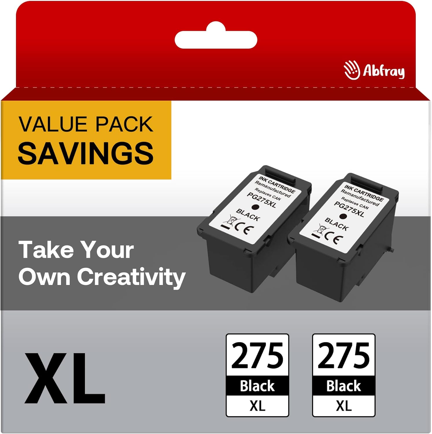 PG-275 XL Multi Value Pack Compatible for PIXMA TS3520 TS3522 TR4720 TR4722 Printers, Replacement 275 PG-275 XL PG275 275XL High Yield Black Ink Cartridge for Printer