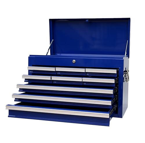 Workington Professional Industrial Portable Metal Tool Chest with 9 Drawers, 26