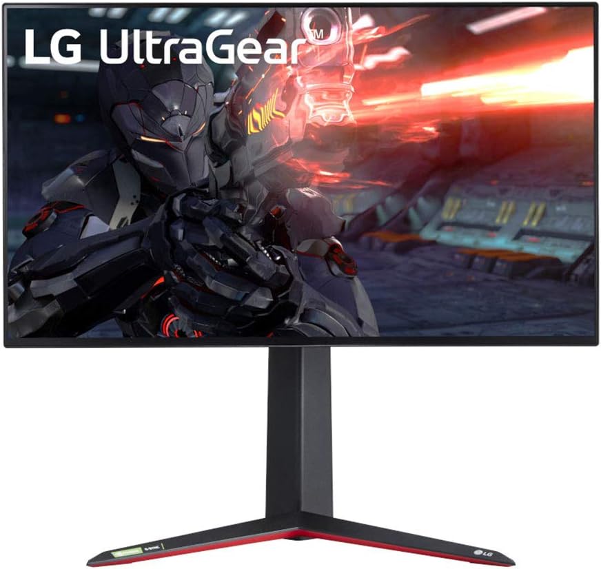 LG 27'' Ultragear 4K UHD Nano IPS 1ms 144Hz G-Sync Compatible Gaming Monitor, Black (27GN95B-B)