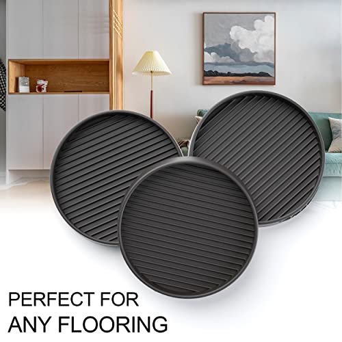 Furniture Coasters,8 Pcs 3” Furniture Caster Cups - Non Slip Furniture Pads Hardwoods Floors - Non Skid Furniture Grippers, Rubber Furniture Feet, Anti Slide Floor Protector for Bed Couch Stoppers