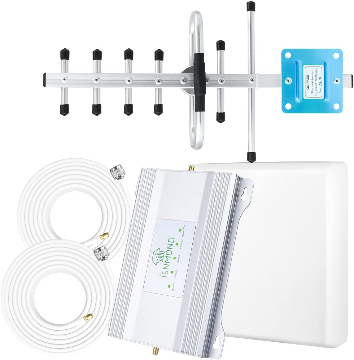 Verizon Cell Phone Signal Booster AT&T Signal Booster for Home Boosts 4G LTE & 5G up to 6,000 sq ft for All U.S. Carriers, Cell Phone Booster ATT Cell Booster Verizon Cell Phone Booster for Home
