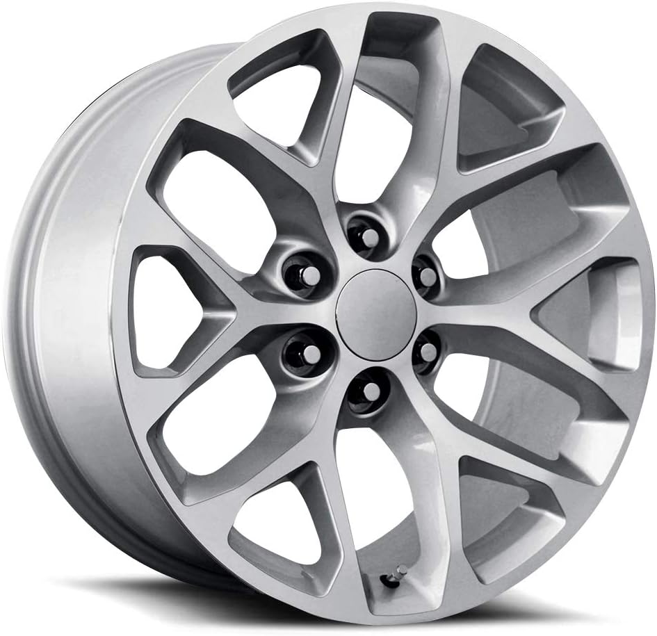 Topline Replicas - V1182 Compatible with GMC Sierra Snowflake Gloss Black Wheel 24x10