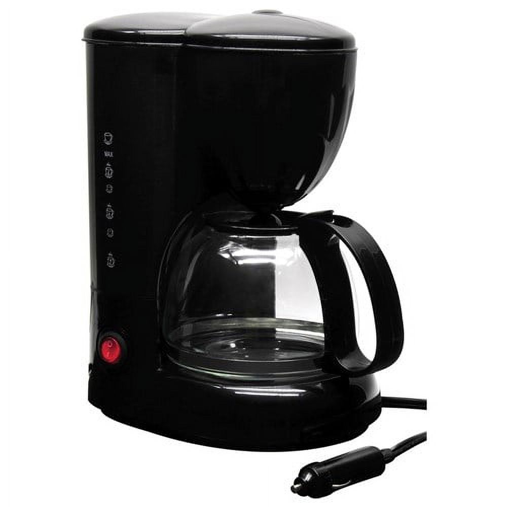 RoadPro 12V Coffee Maker with Glass Carafe Coffee Maker with Glass Carafe