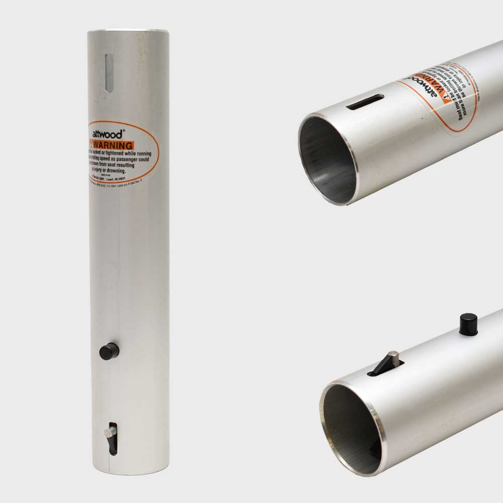 Attwood Boat Seat Post 238213-1 | Aluminum 13 Inch Snap Lock Socket