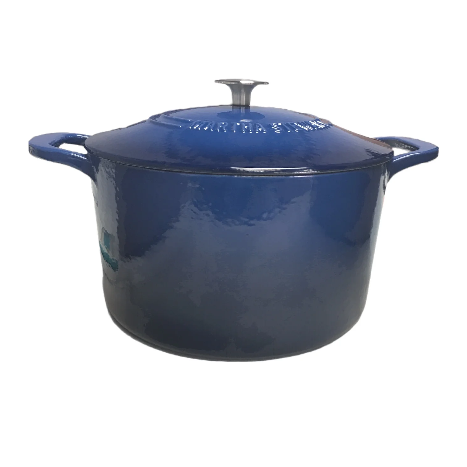 Martha Stewart 7-Quart Enamel on Cast Iron Dutch Oven- Blue Ombre