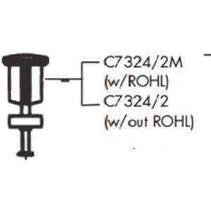 Rohl C7324-2MTCB Country Bath Tuscan Brass Bath Pop-Up Drain Center Plug