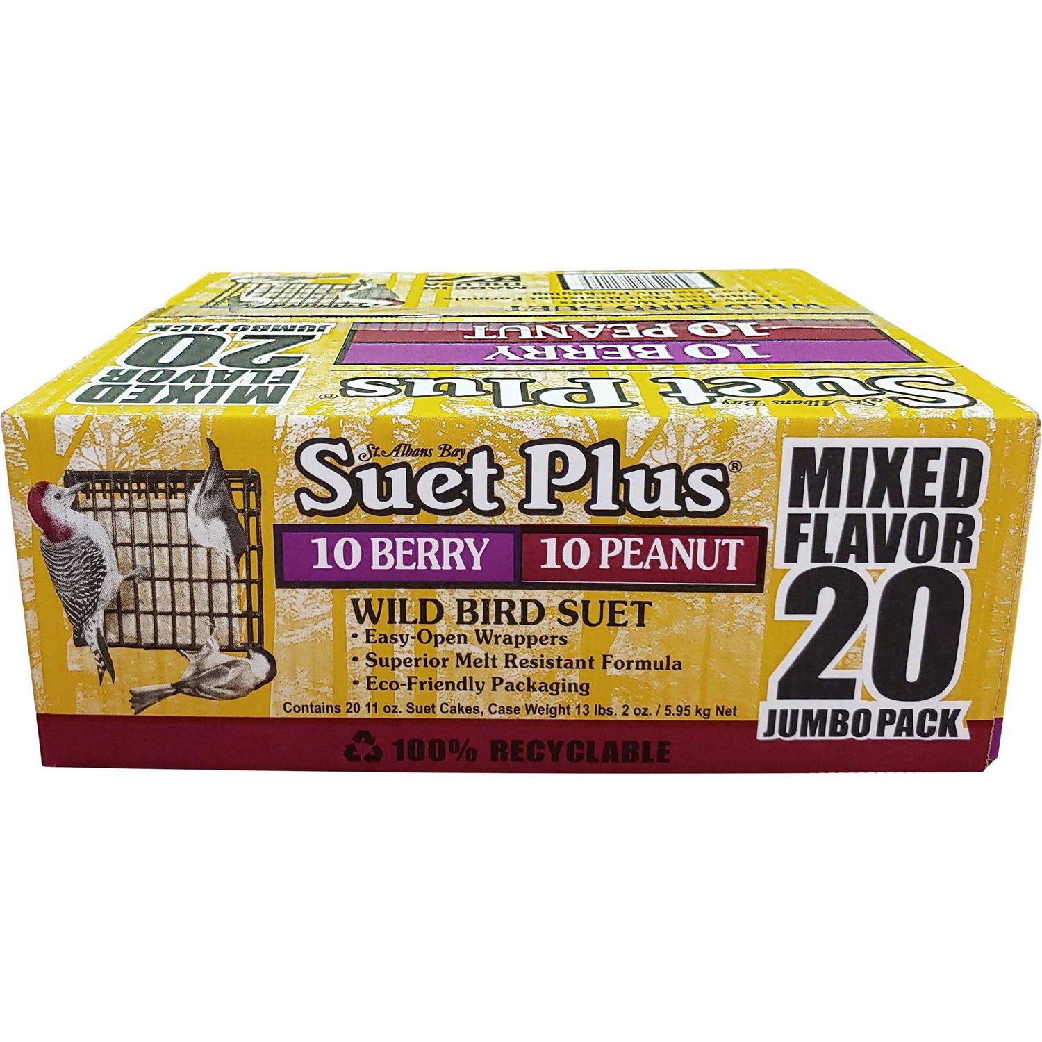 Suet Plus Mixed 20 Pack By Wildlife Sciences - Pet Supplies online store