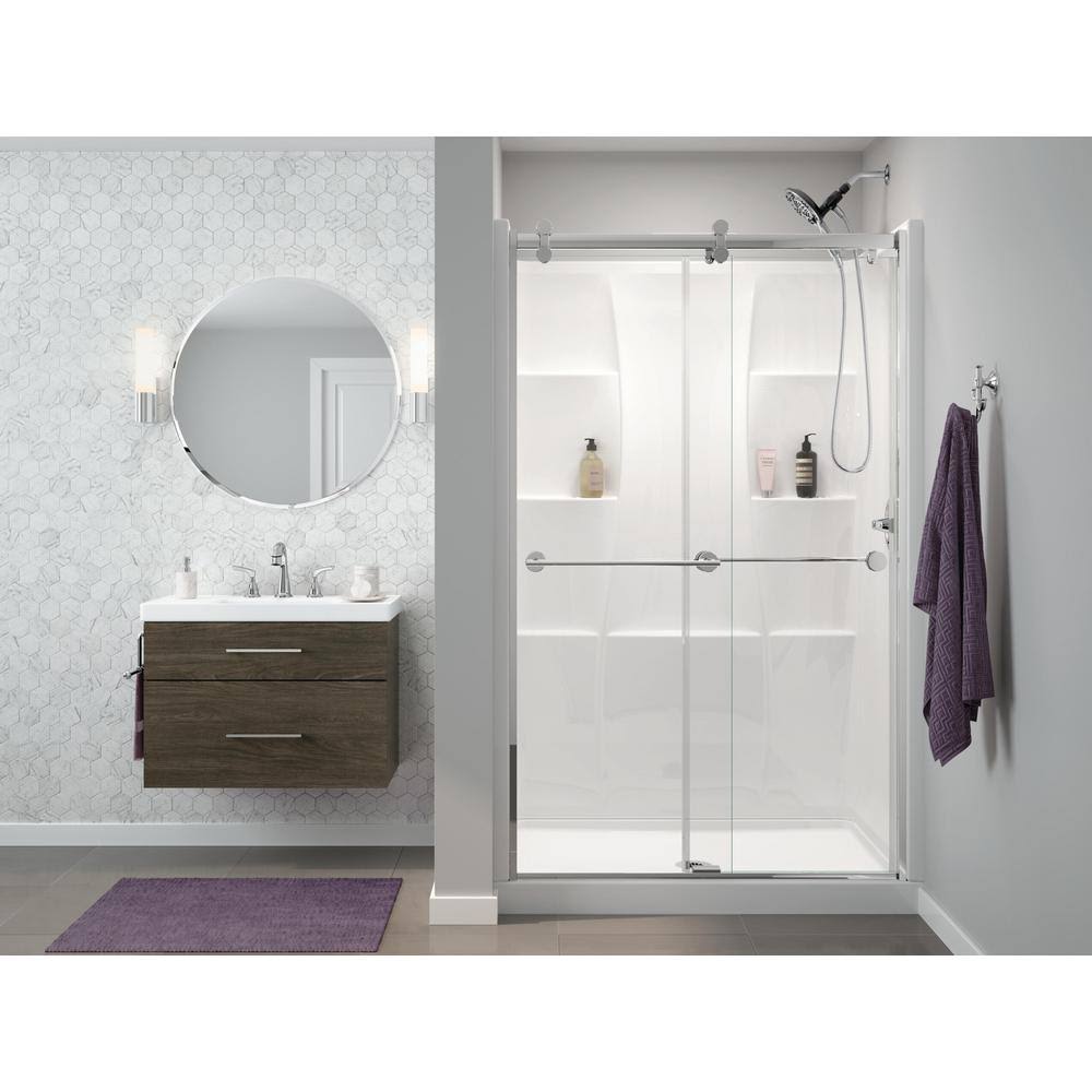 Delta Classic 400 Shower Floor u0026 Base 48 in. L x 34 in. D, White