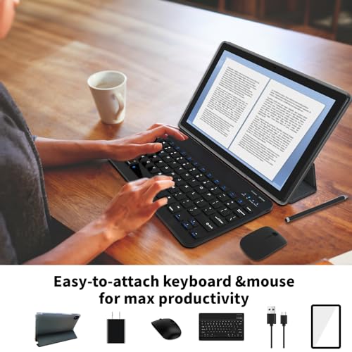 2025 Upgraded Android 14 Tablet, 11inch Tablet PC,Support Face Unlock, Octa-core CPU,12GB+128GB+1TB Expand, 8000mAh Big Battery, 18W Fast Charging, WiFi6, BT5.0,Touchscreen Display Tableta with Case