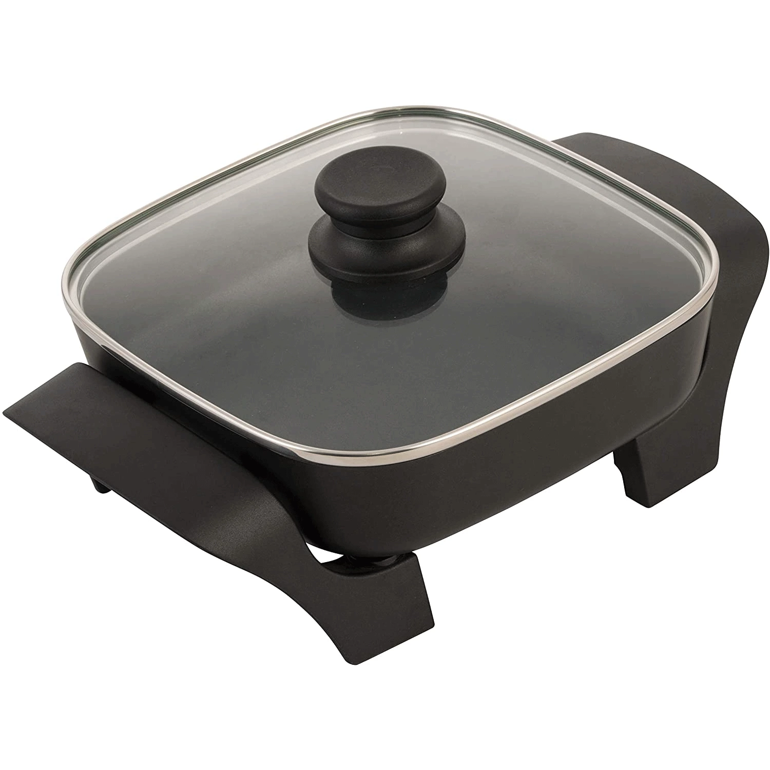 Brentwood 8-Inch Nonstick Electric Skillet with Glass Lid