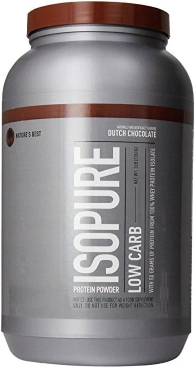 Isopure Zero Carb Protein Powder, Creamy Vanilla, 3 lb (1.36 kg)
