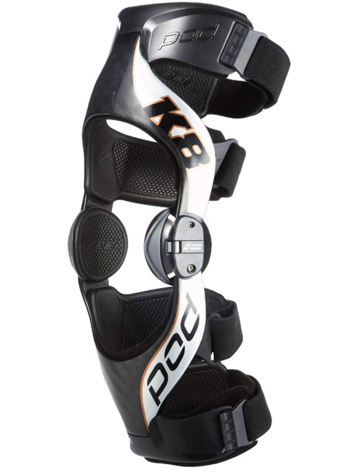 Pod MX K8 2.0 Knee Brace Left Large Carbon/Copper