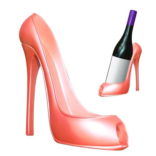 High Heel Wine Bottle Holder - Innovative Wine Rack - High Heel Shoe Stylish Wine Rack - Wine Bottle Display Holder Storage Accessories - Home Decoration for Living Room, Wine Cabinet Bar