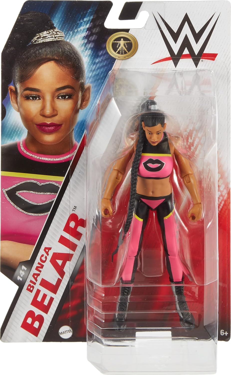 Mattel WWE Action Figure, 6-inch Collectible Bianca Belair with 10 Articulation Points & Life-Like Look
