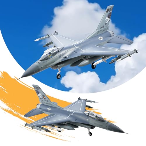 Fms Rc Planes for Adults EDF Jet Remote Control Airplane Fighting Falcon 64mm F16 Battlefield Gray 6 Channel Hobby Rc Airplanes PNP (No Radio, Battery, Charger)