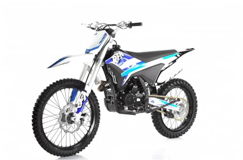 HHH Apollo Thunder 250cc Racing Bike 250cc Dirtbike Proactive Dirt Bike 21/18 inch Wheels Gas pitbike for Youth and Adult Dirt Bike (Blue)