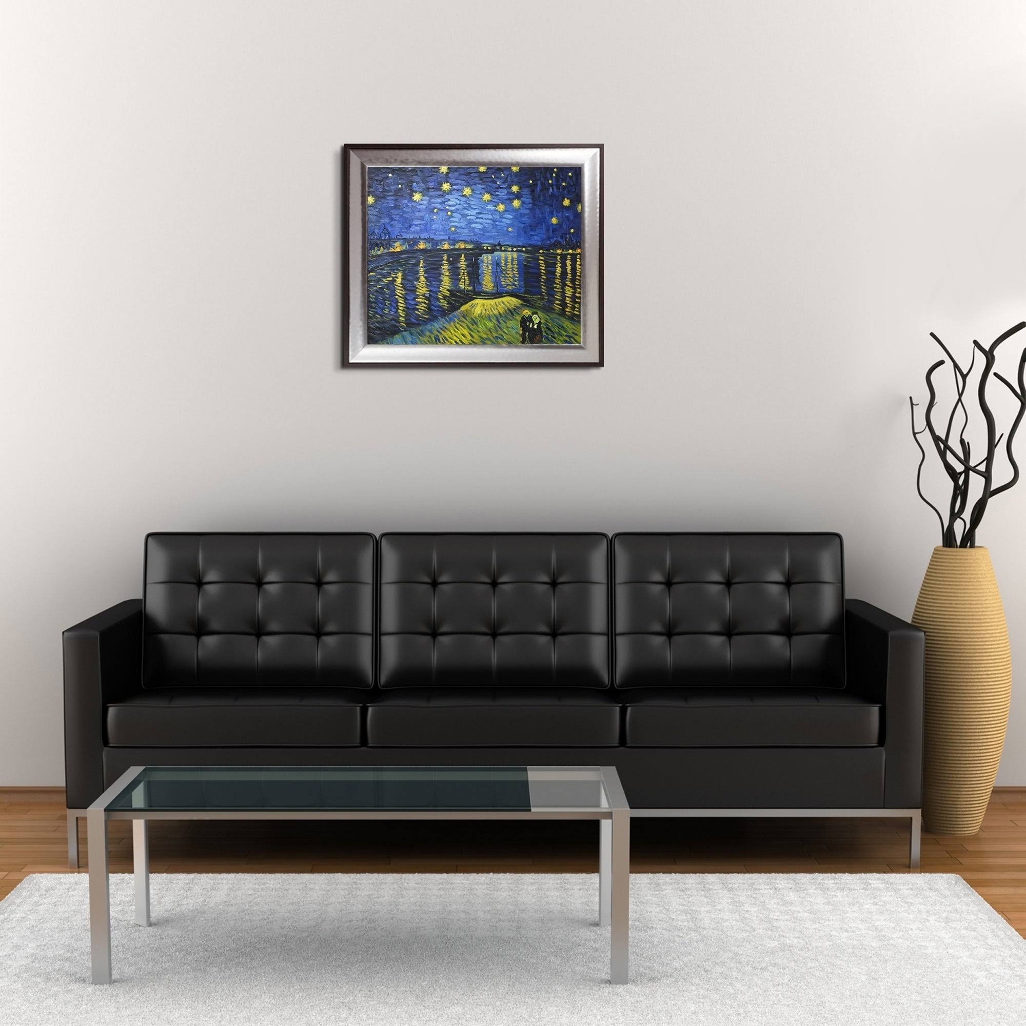 Starry Night Over The Rhone (luxury Line) Pre-Framed by Vincent Van Gogh 29.25x22x25.25x22