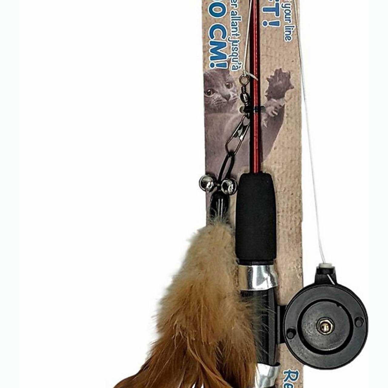 Ethical Cat Toy Fishing Rod N Reel Kitty Teaser - Pet Supplies online store