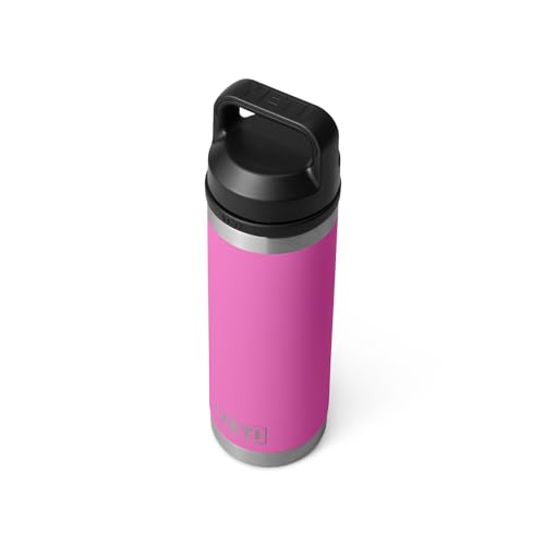YETI Rambler 18 oz Bottle, Vacuum Insulated, Stainless Steel with Chug Cap, Sandstone Pink