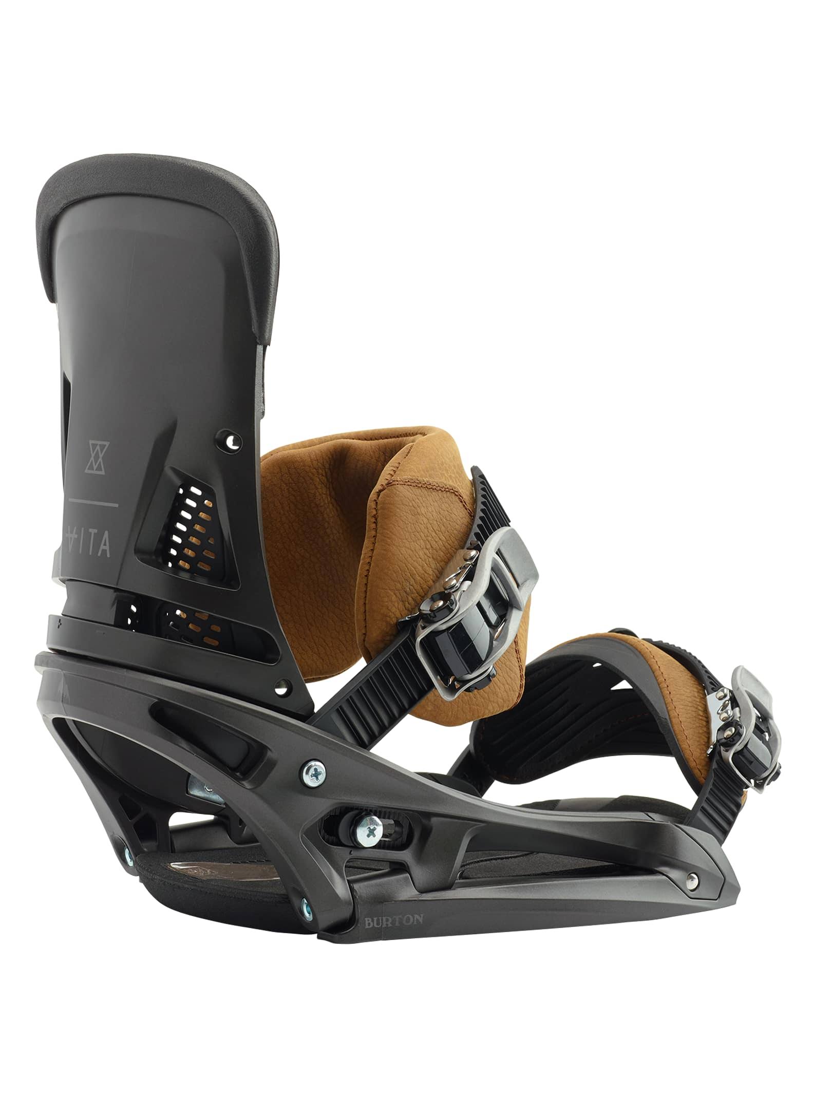 Burton Men&s Malavita Leather Est Snowboard Binding, Roughneck, S