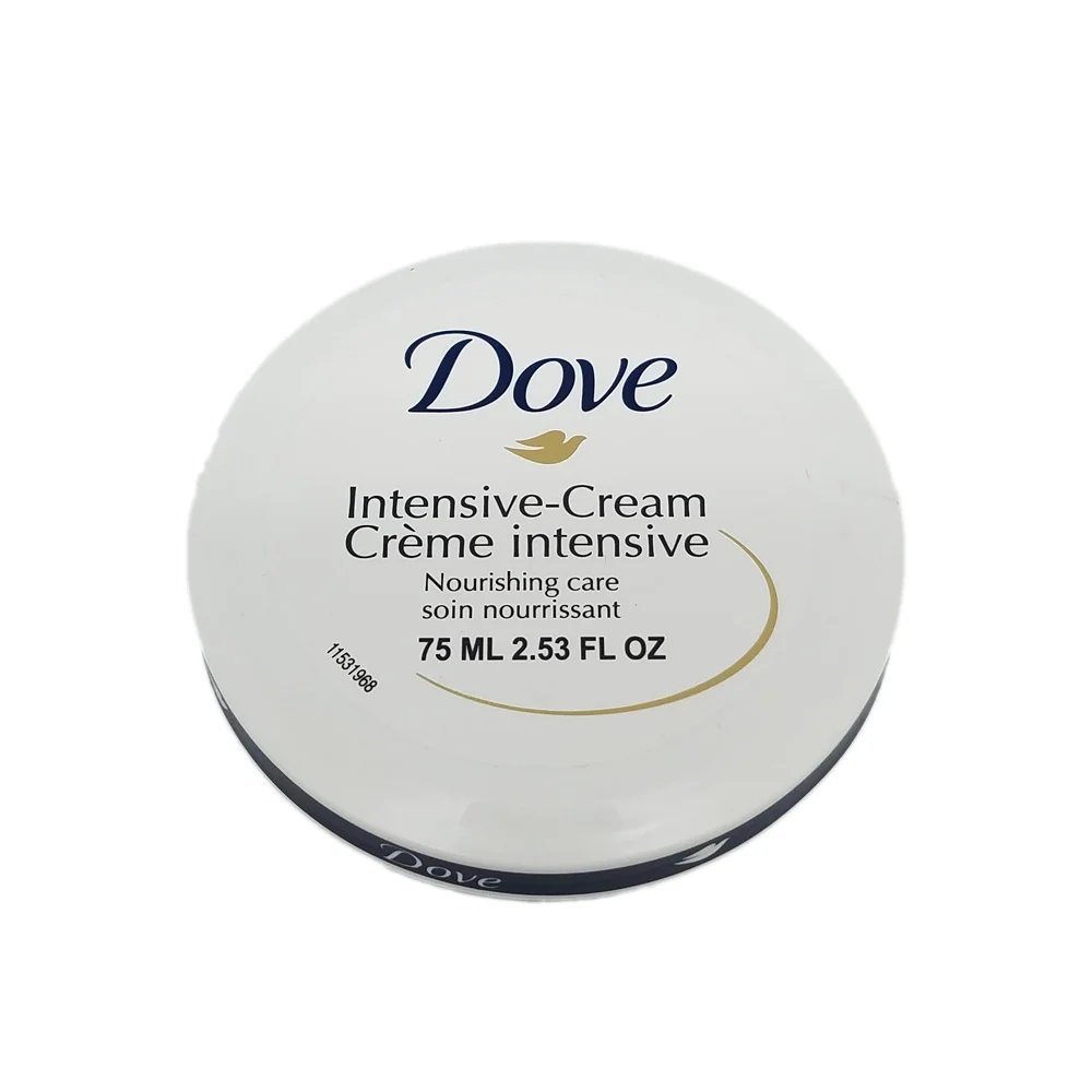 Dove Intensive Cream. Natural Nourishing and Moisturizing. Rich, Creamy Formula for All Skin Types. 2.53 fl.oz. Pack of 6