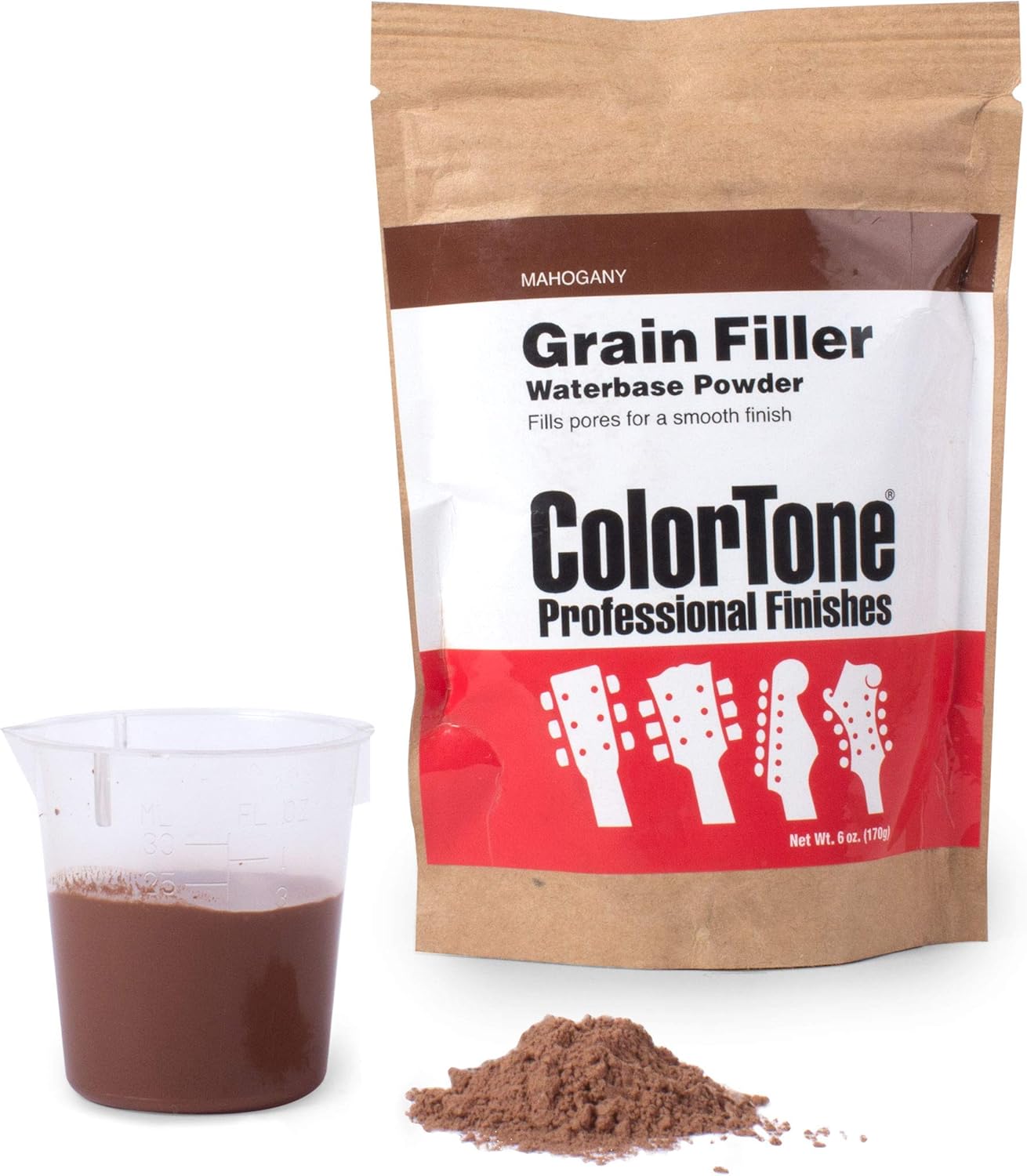 ColorTone Powdered Grain Filler, Mahogany