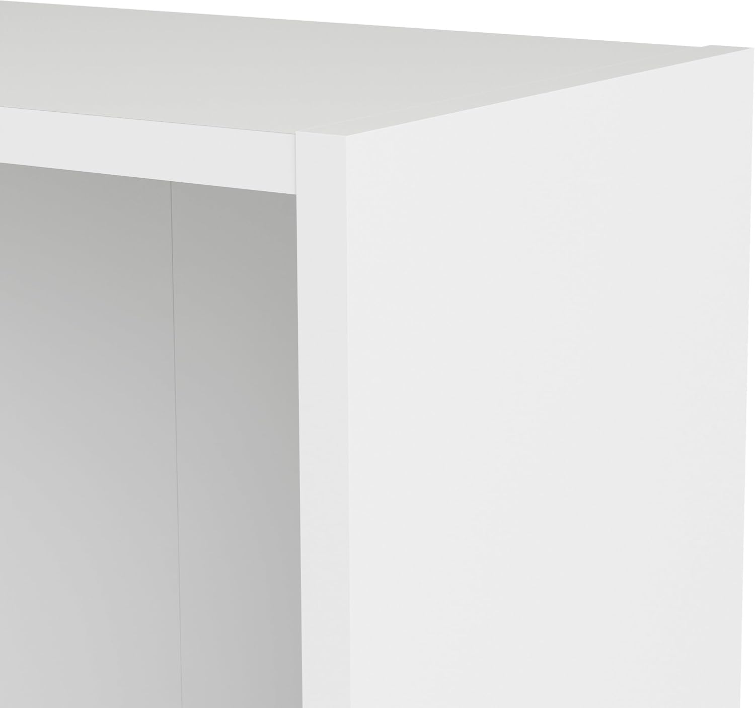 Tvilum Element Wide 5 Shelf Bookcase, Tall, White