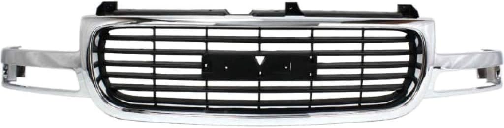 For GMC Yukon Grille Assembly 2000-2006 | Chrome Shell/Painted Black Insert | Plastic | GM1200430 | 19130787