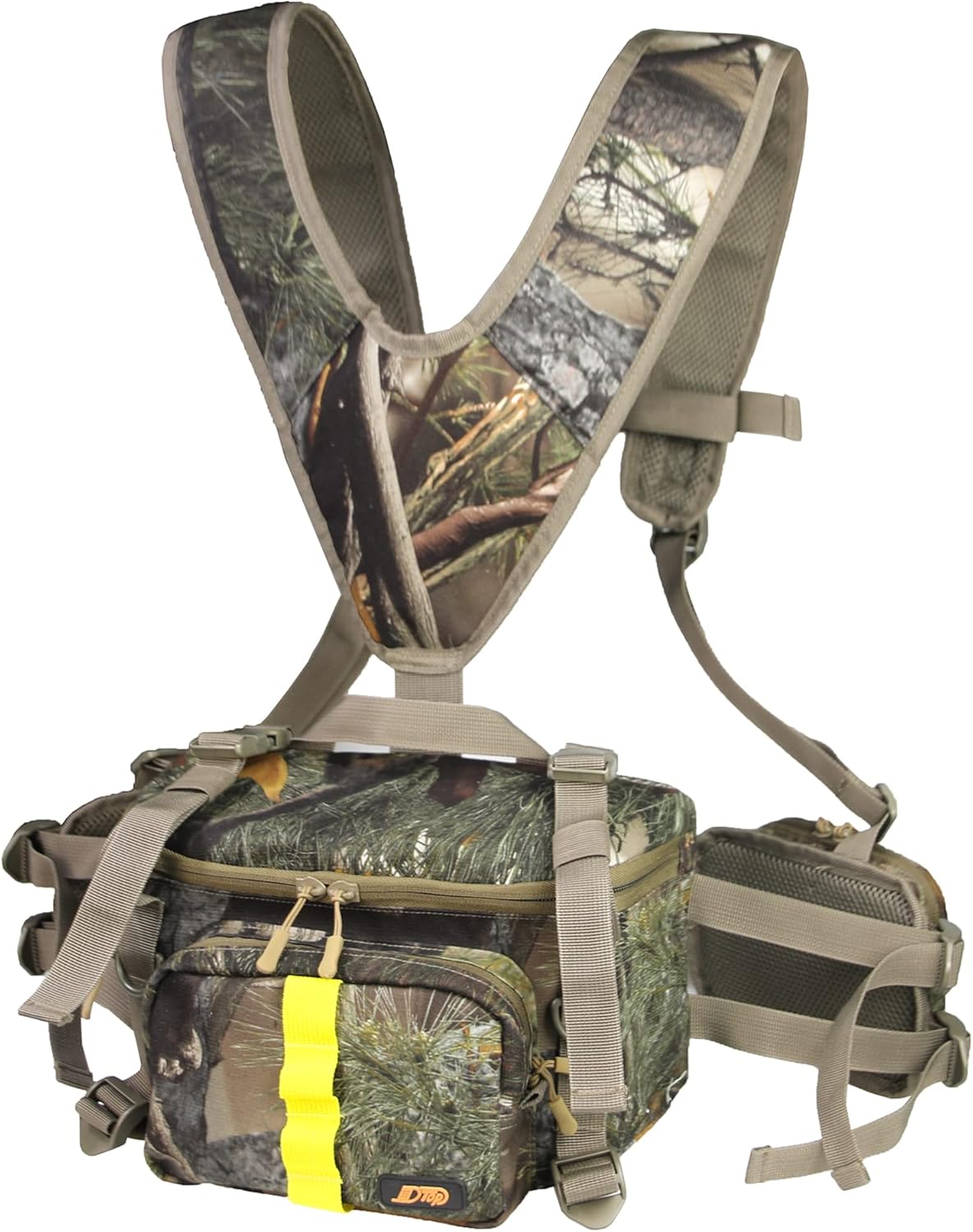 JLDTOP Hunting Pack, Camo Hunting Fanny Waist Pack with Harness Pouch, Available in Backpack and Lumbar Pack Styles