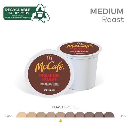 McCafe Premium Roast Coffee, Keurig Single Serve K-Cup Pods, Medium Roast, 96 Count