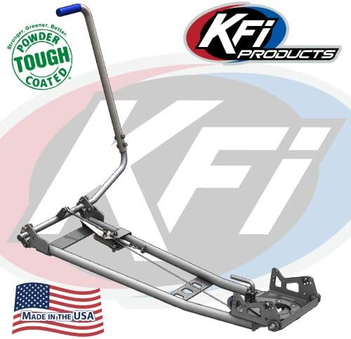 RPM KFI ATV Snow Plow Blade Manual Lift Kit - Winch Compatible with Alternative for KFI Push Tube