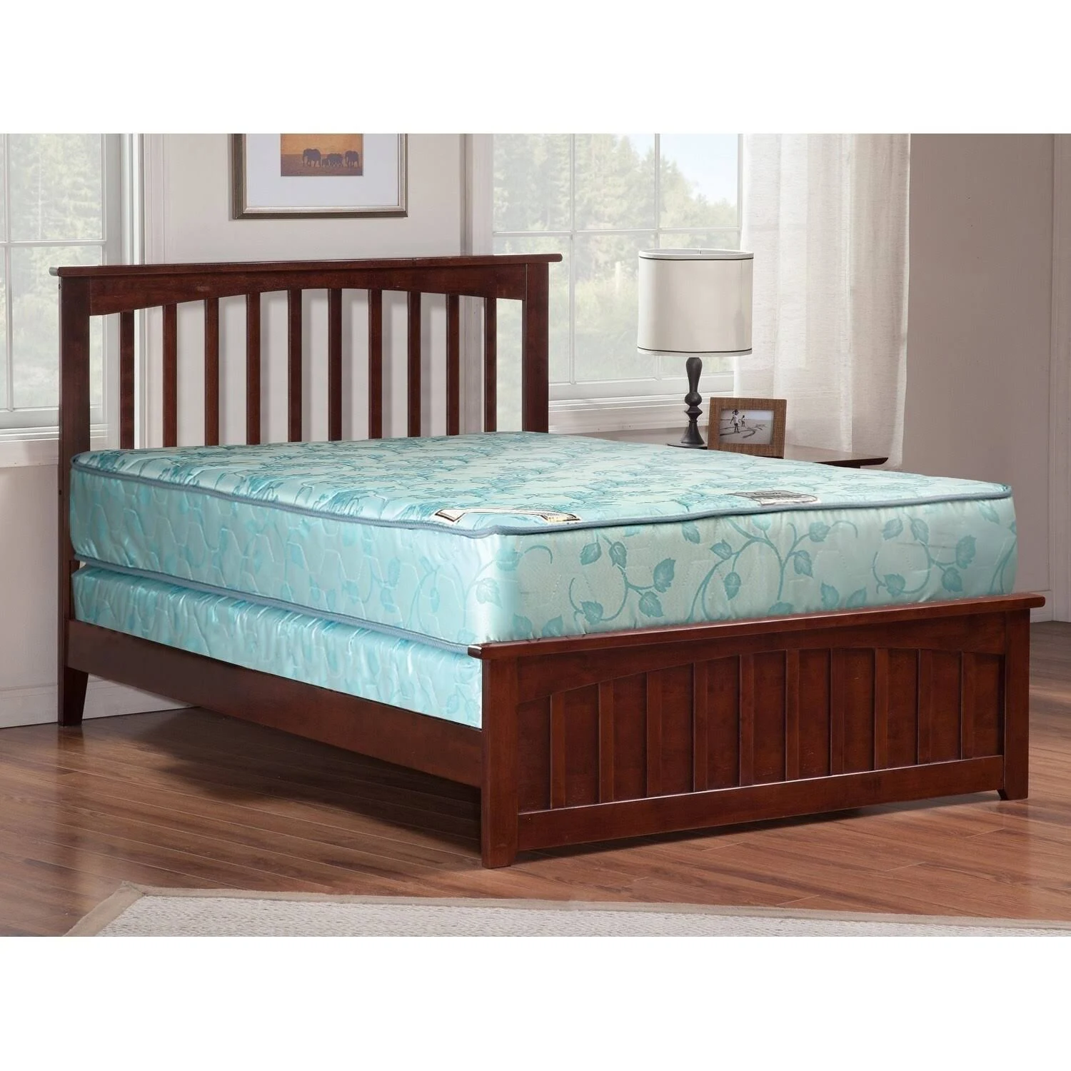 9-Inch Medium Firm Innerspring Mattress and Box Spring Set - Queen - Regular Profile