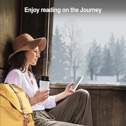 Veidoo 5.8 inch Ebook Reader, HD Touch Screen Carta E-Ink Technology, 32GB ROM(TF Card Expansion to 64G), WiFi, Long Endurance, Android E-Reader(White)