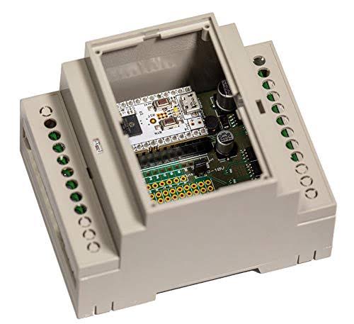 Z-Uno Shield in DIN-Rail Case