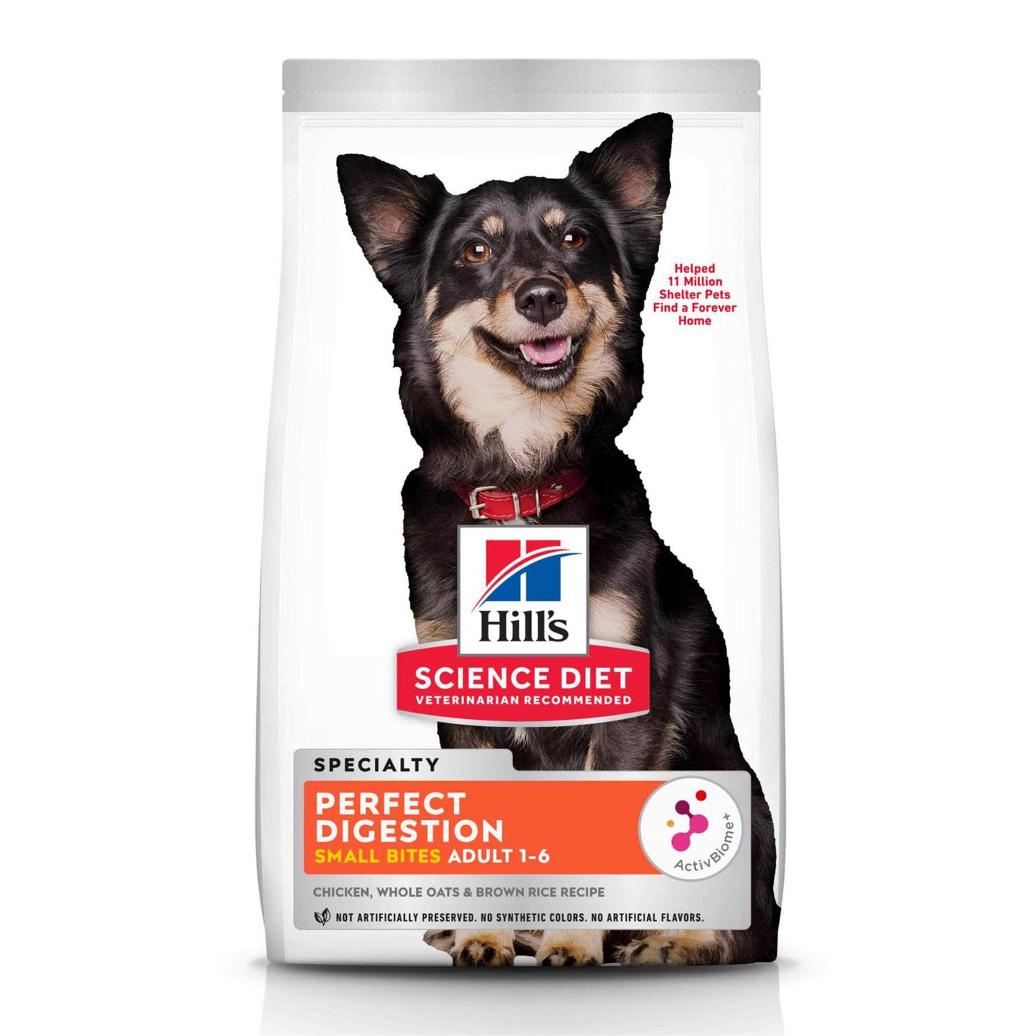 Hill's Science Diet Adult Perfect Digestion Small Bites Chicken Dry Dog Food - Pet Supplies online store