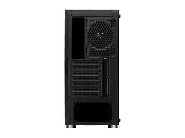 Rosewill ATX Mid Tower Gaming PC Computer Case with Dual Ring Blue LED Fans 360