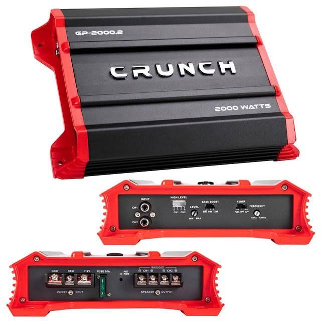 Crunch GP-2000.2 Ground Pounder 2,000-Watt 2-Channel Class AB Amp