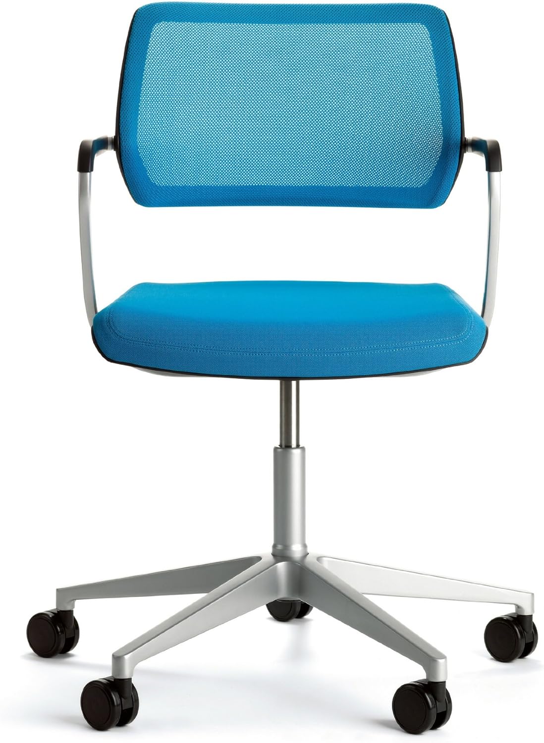 Steelcase QiVi Office Chair - Gliding Seat - Hard Floor Casters - Malt - Black Base and Frame