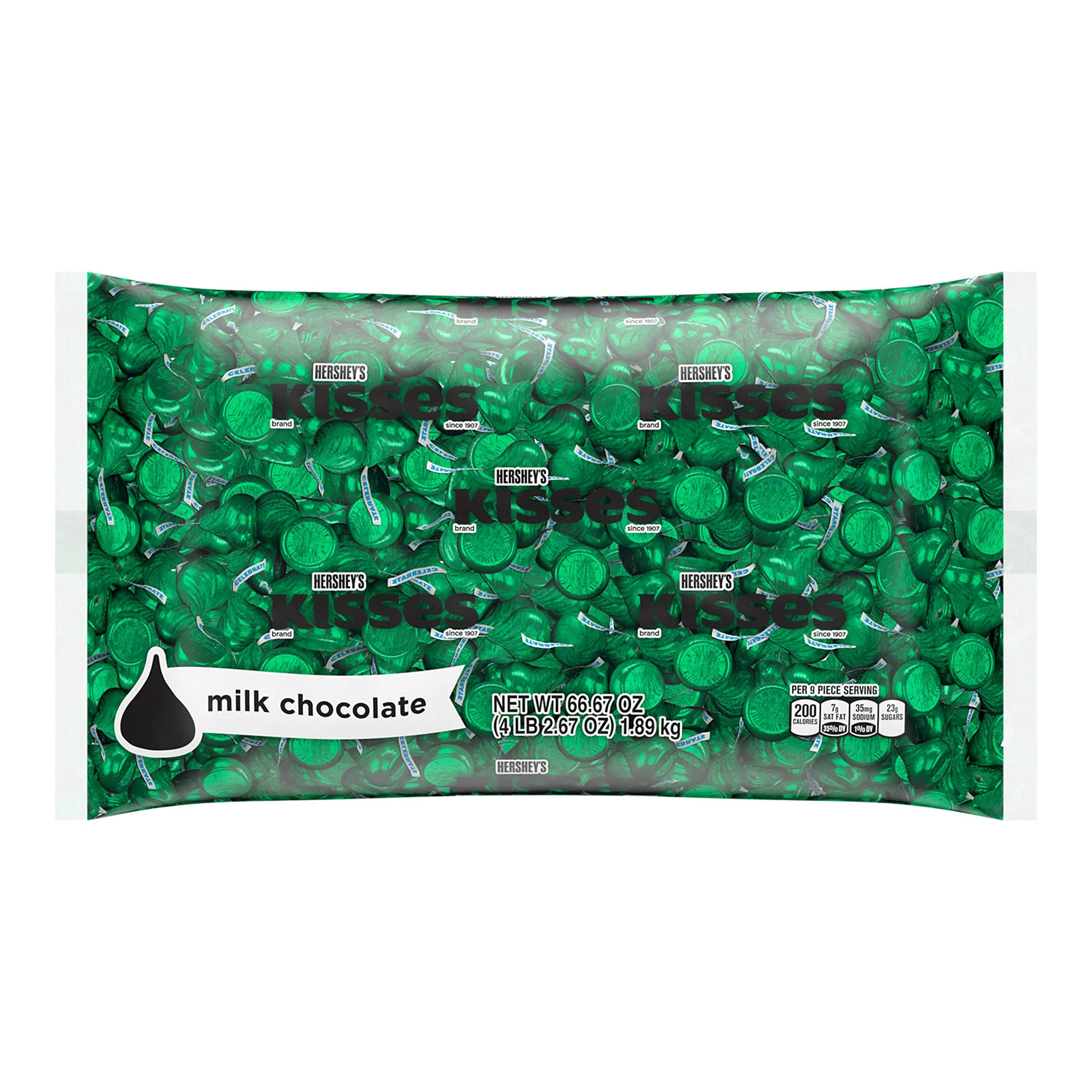 Hershey,S Kisses Milk Chocolate Candy Bulk Bag, 66.67 Oz