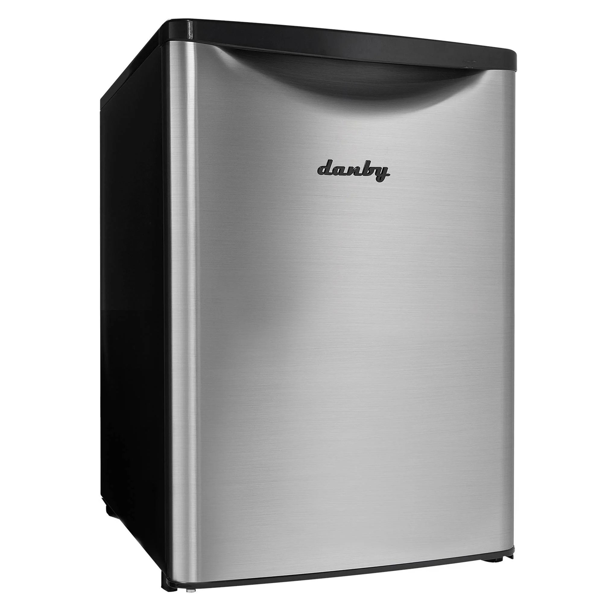 Danby Designer 2.6 Cubic Foot Steel Home Fridge Compact Refrigerator, Stainless