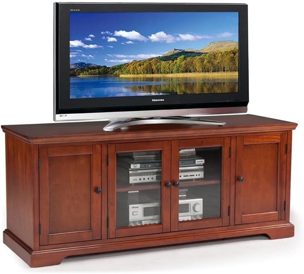 Leick Home 87360 TV Stand with Enclosed Storage For 65