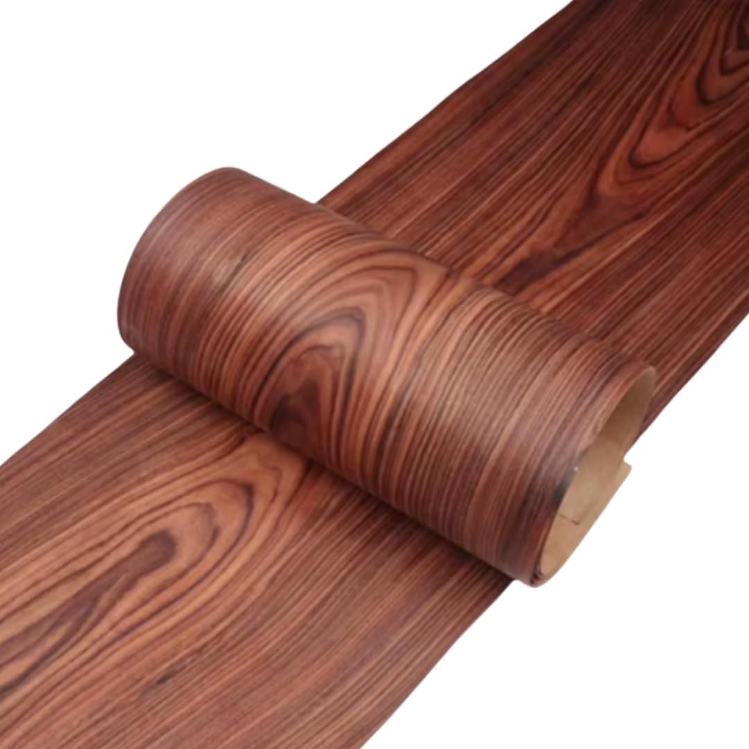 Natural Brazilian Rosewood Veneer Sheets 0.25mm Thick, 2.5x0.25M Home Decorating, Furniture Refinishing, DIY Craft Projects, Wall Covering, Car Interior Enhancement, Cabinet Door Transformation