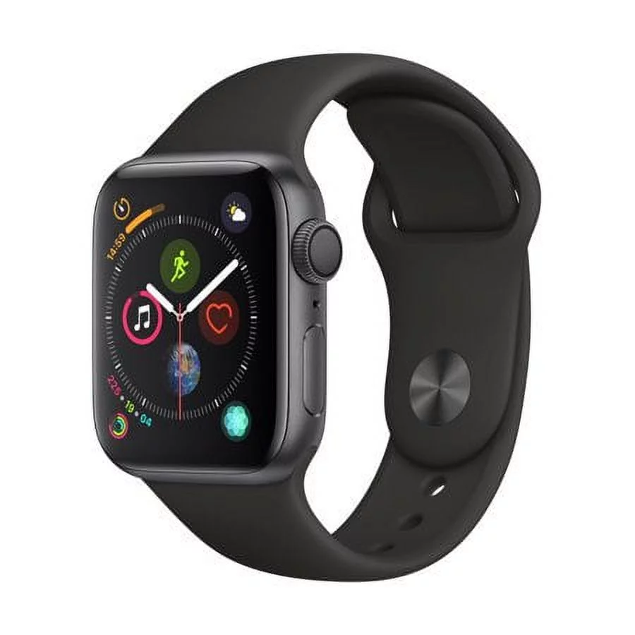 Restored Apple Watch Series 4 40mm Space Gray Aluminum Case Black Sport Band MU662LL (Refurbished)