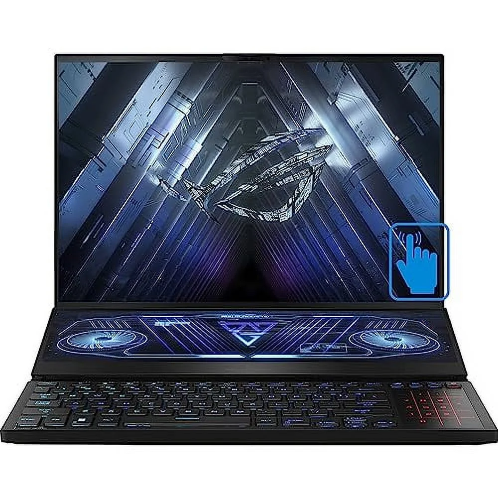 ASUS ROG Zephyrus Duo 16 Gaming Laptop 16'' 165Hz IPS Touchscreen WUXGA (1920x1200) (AMD Ryzen 7 6800H, 16GB DDR5, 2x2TB PCIe SSD RAID 1 (2TB), GeForce RTX 3060, Win11Home) w/Hub