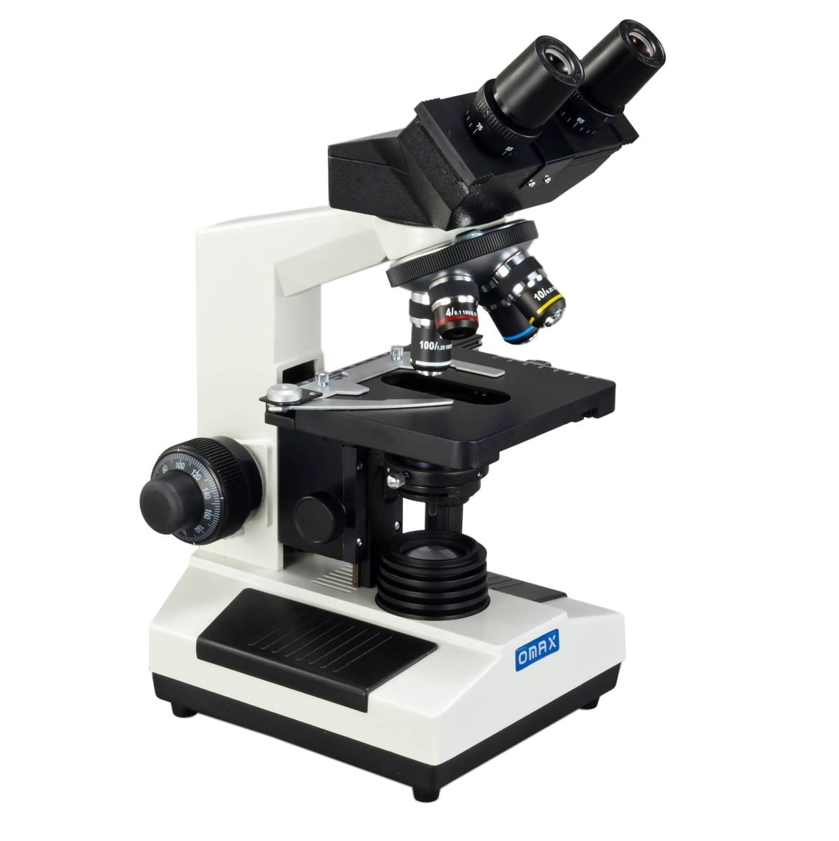OMAX 40X-2000X Binocualr Lab Compound Microscope with Double Layer Mechanical Stage
