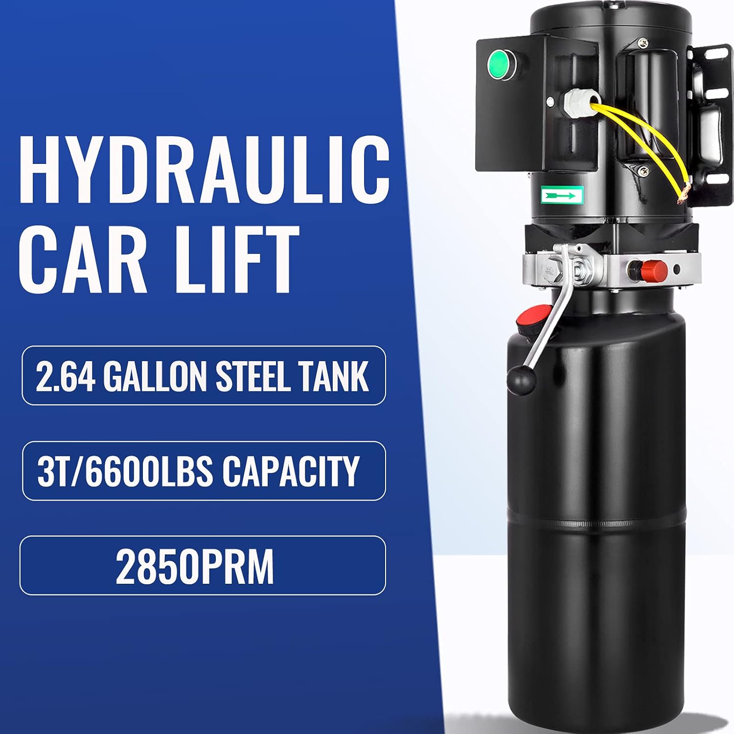 VEVOR Hydraulic Power Unit Auto Car Lift 3HP Hydraulic Pump Power Unit 220V 60HZ Car Lift Hydraulic Pumps Single Phase